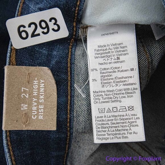 NEW Madewell Curvy High-Rise Skinny Jeans in‎ Lanette Wash, 27 - Picture 14 of 15